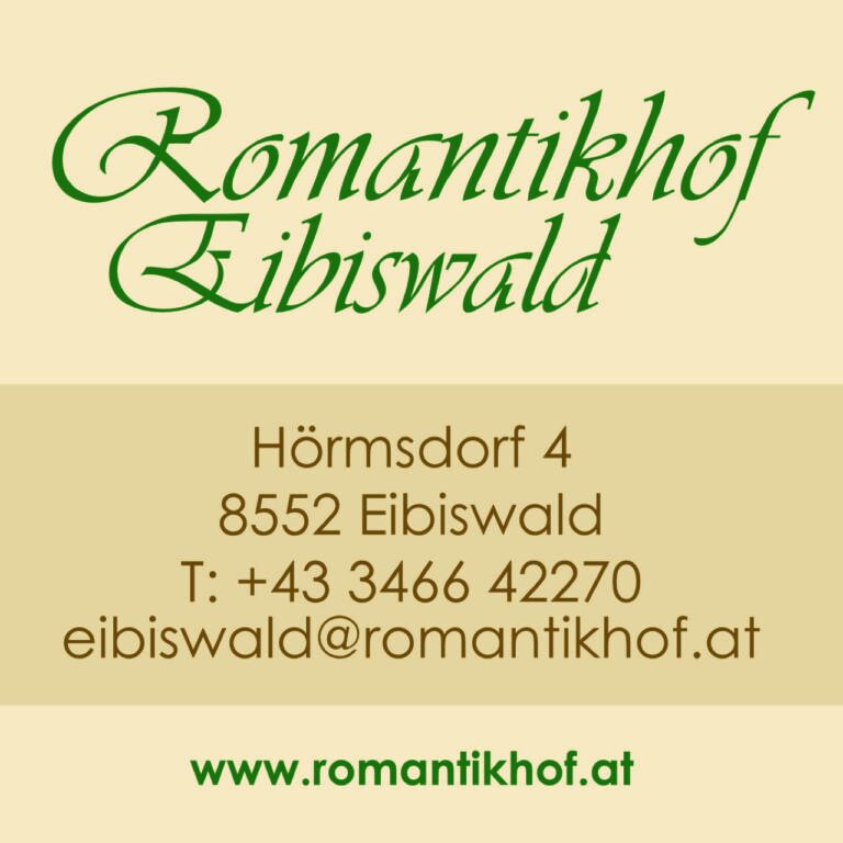 Romatik Hof Gemütliches Landhotel Romantikhof Eibiswald in der Südweststeiermark.